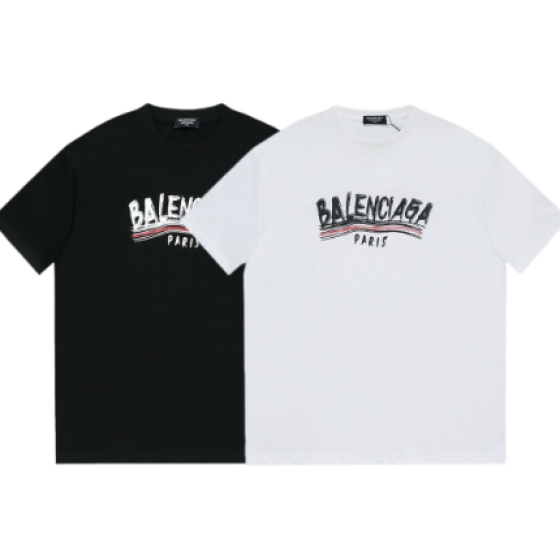 Balenciaga's new short-sleeved shirt with a large wave and cola print.
